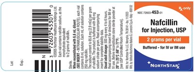 2g-Container Label - 72603 453 01 nafcillin 2g